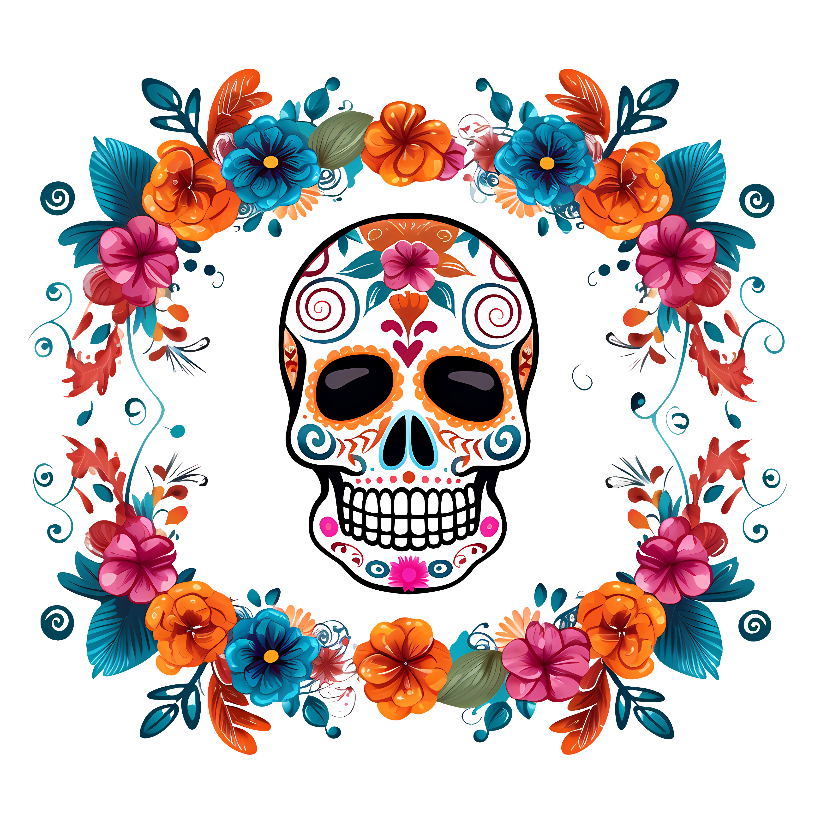 Día de los Muertos sugar skull